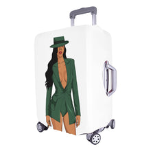 Load image into Gallery viewer, Gorgeous in Green Luggage Cover (Large Size) (26&quot;-28&quot;)Print-On-Demand Product
