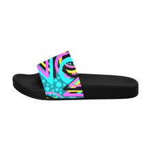 Load image into Gallery viewer, &quot;Show Time&quot; Women&#39;s Slide Sandals (Model 057) (Print-On-Demand Product)
