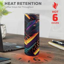 Load image into Gallery viewer, &quot;Vibrant Thing&quot; 20oz Tall Skinny Tumbler with Lid and Straw (Print-On-Demand-Product)
