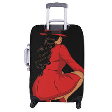 Load image into Gallery viewer, 2-01[1]Pretty in Red Luggage Cover (Large Size) (26&quot;-28&quot;)Print-On-Demand Product
