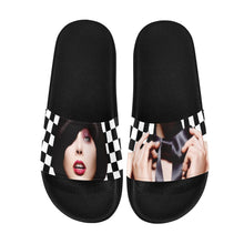 Load image into Gallery viewer, &quot;Slow and Steady&quot; Women&#39;s Slide Sandals(Model 057) (Print-On-Demand Product)
