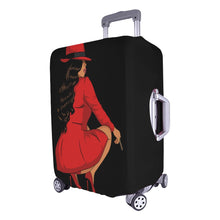 Load image into Gallery viewer, 2-01[1]Pretty in Red Luggage Cover (Large Size) (26&quot;-28&quot;)Print-On-Demand Product
