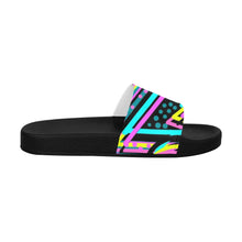 Load image into Gallery viewer, &quot;Show Time&quot; Women&#39;s Slide Sandals (Model 057) (Print-On-Demand Product)
